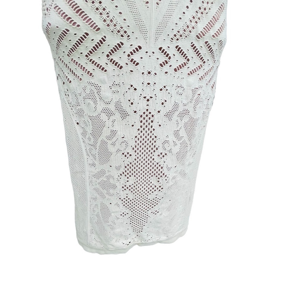 Nwt INTIMATELY FREE PEOPLE Lace Ivory Nude Body-con Mini size medium large 8883 - Picture 8 of 11